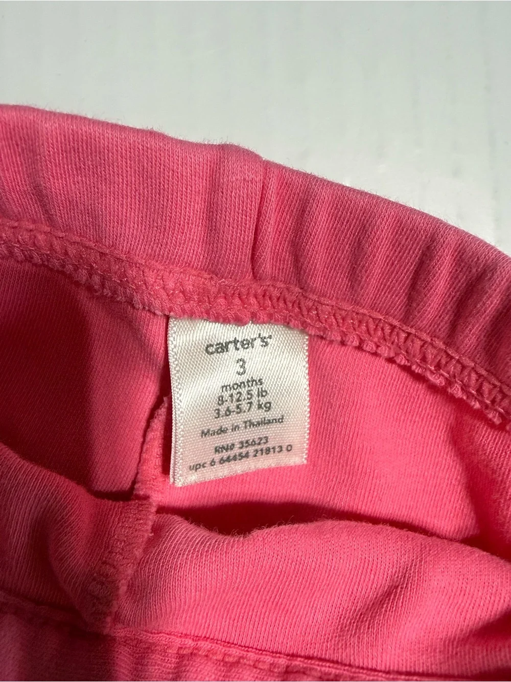 Vintage Carter's Pink Flare Pants with Faux Pockets 3M
